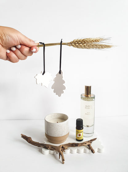 Autumn Leaves Hanging Stone Diffusers - Maple and Oak