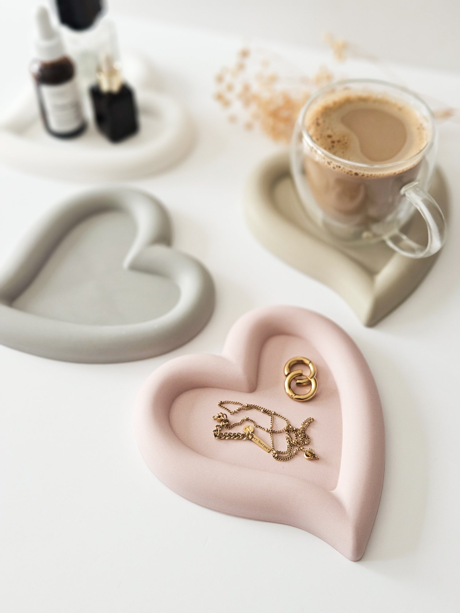 YESOstudio Chunky Heart-Shaped Coaster