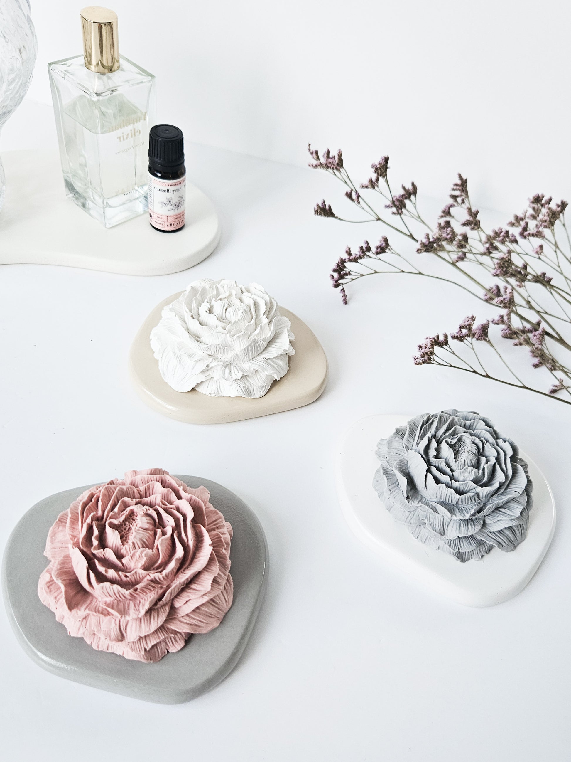 Peony stone diffuser colour options neutral home fragrance decor