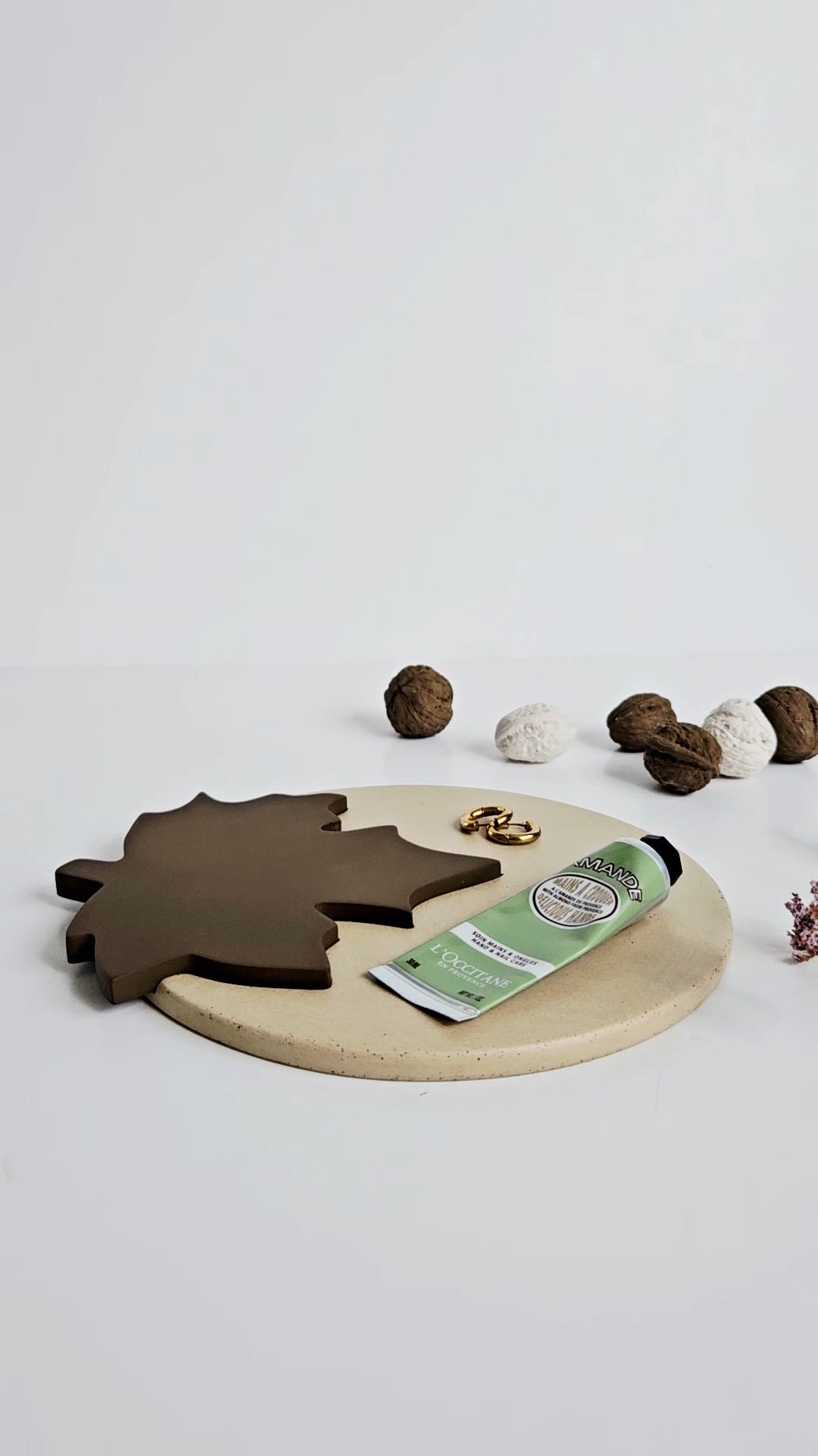 Maple Leaf Nesting Tray and Coaster Set