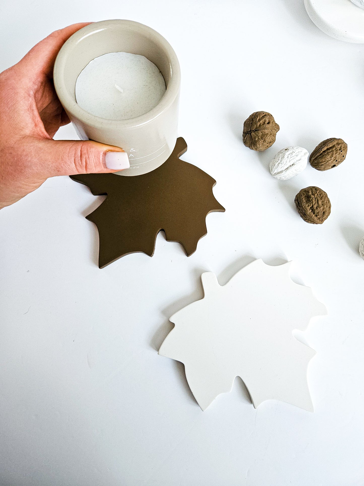 Maple Leaf Drink Coasters Set of 2