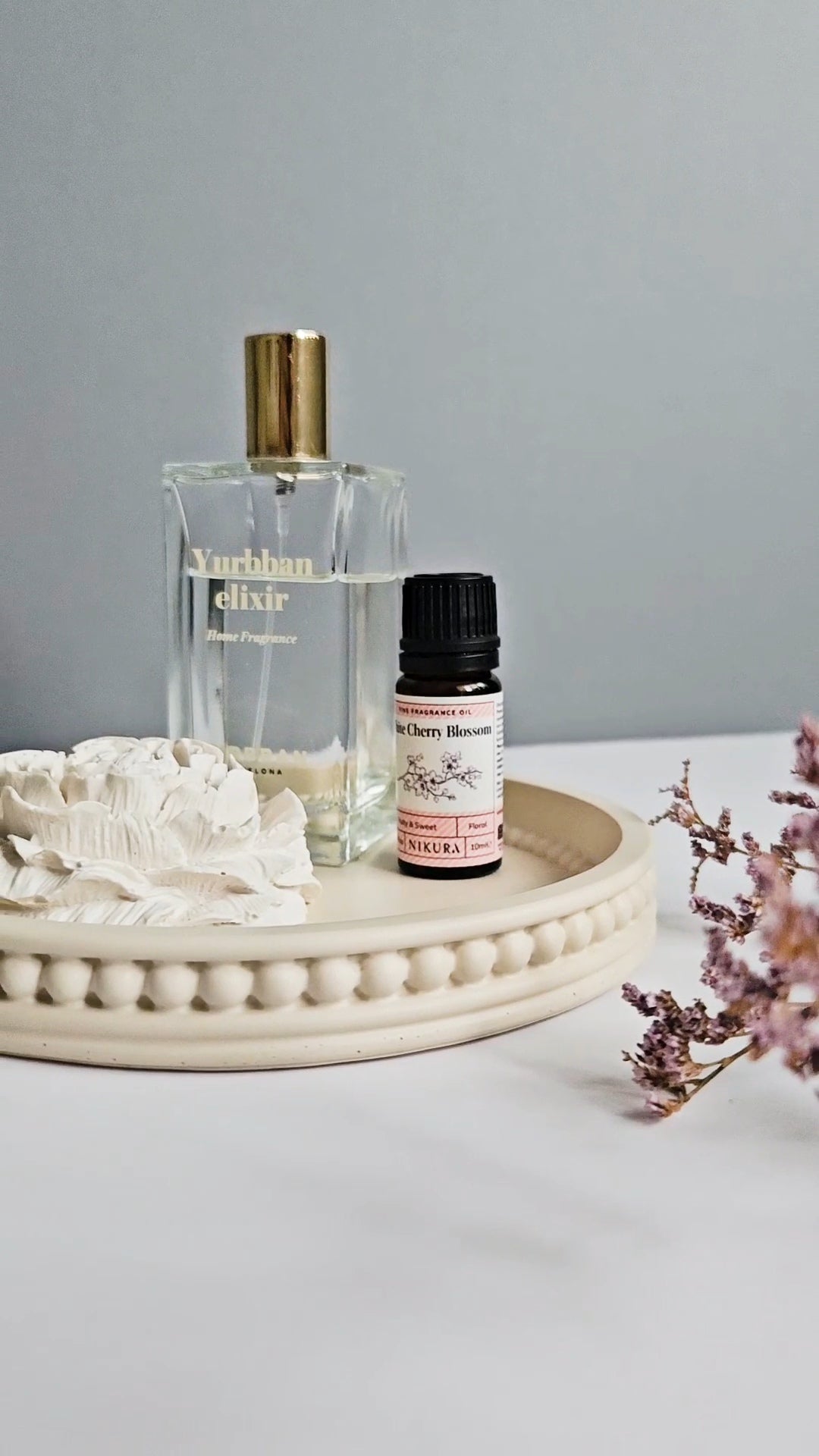 Round Bobbin Beaded Tray Medium