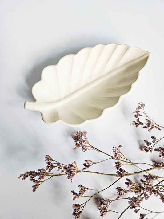 Sweet Chestnut Leaf Trinket Dish