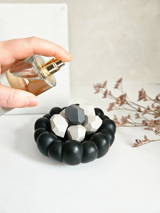 Geometric Scent Stones with Organic Bubble Bowl